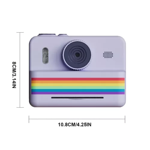 Appareil photo instantané enfant avec double caméra et impression thermique ludique
