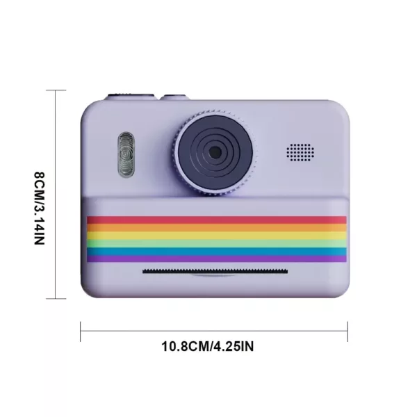 Appareil photo instantané enfant avec double caméra et impression thermique ludique