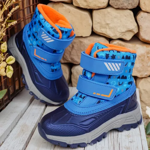 Bottes de neige enfant imperméables doublées chaud – idéales hiver et randonnée