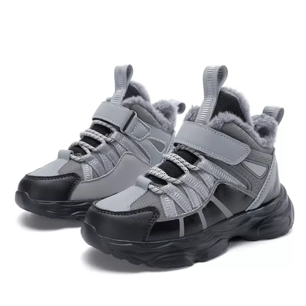 Bottes de neige enfant fourrées imperméables – antidérapantes et chaudes hiver