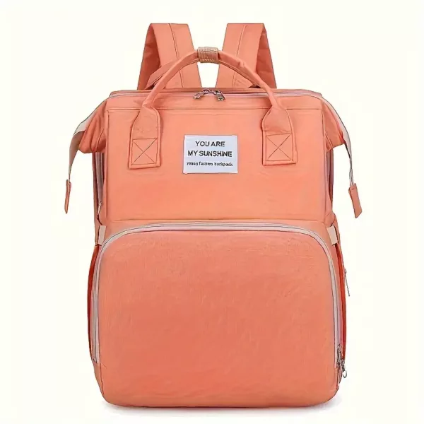 Sac à dos à langer multifonction imperméable – grandes poches et crochet poussette