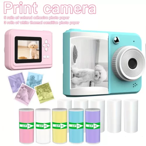 Appareil photo instantané enfant – impression thermique HD, numérique et ludique