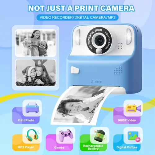 Appareil photo instantané enfant avec écran 2,4