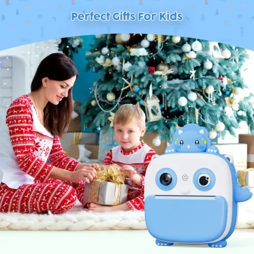 Appareil photo instantané enfant 1080P avec impression et carte 32 Go – Jouet ludique