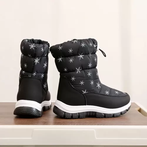 Bottes d’hiver enfant doublées polaire imperméables antidérapantes confortables