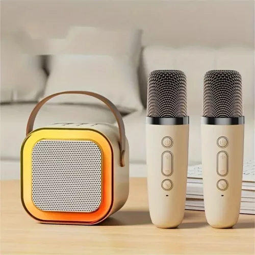 Mini haut-parleur Bluetooth avec changement de voix et lumière LED intégrée
