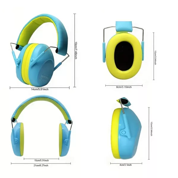 Casque antibruit enfant pliable – protection auditive confort usage scolaire