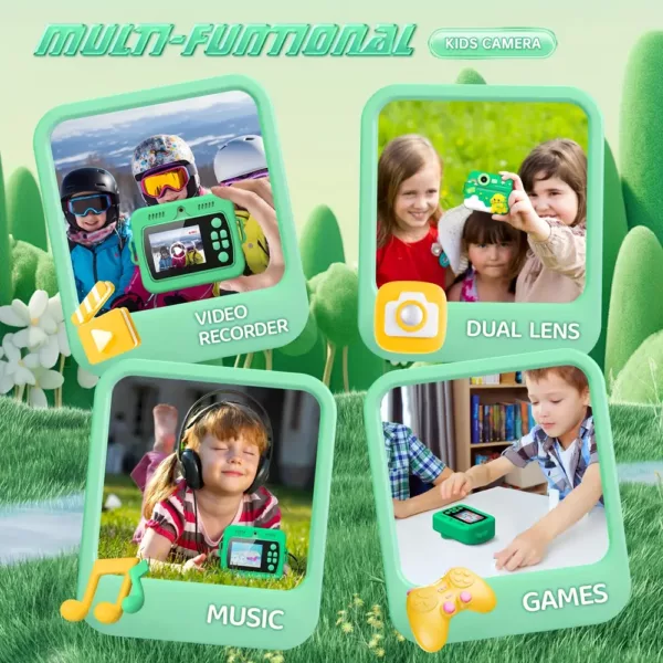 Appareil photo instantané enfant HD 1080p – caméra jouet avec impression photo