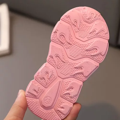 Baskets LED fille design princesse arc-en-ciel – chaussures clignotantes confortables