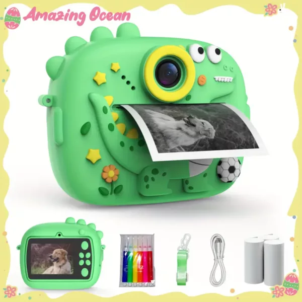 Appareil photo instantané pour enfant – Jouet numérique avec impression intégrée