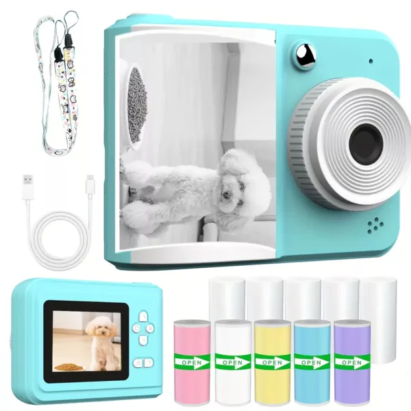 Appareil photo instantané enfant – impression thermique HD, numérique et ludique