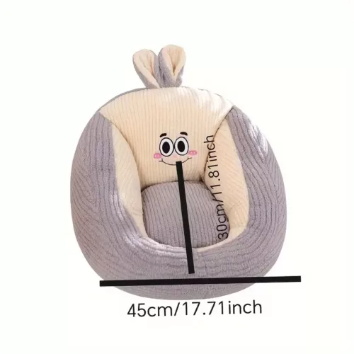 Coussin peluche anime grand yeux – ultra doux lavable pour décoration cosy