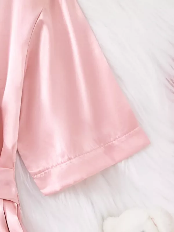 Peignoir enfant en flanelle douce – robe de chambre fille chaude et confortable
