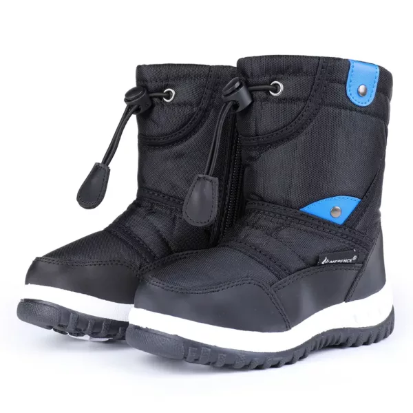 Bottes de neige enfant imperméables doublées fourrure – hiver mixte chaud antidérapant
