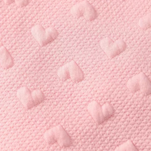 Ensemble naissance bébé fille 2 pièces – pull cœur et pantalon doux hiver