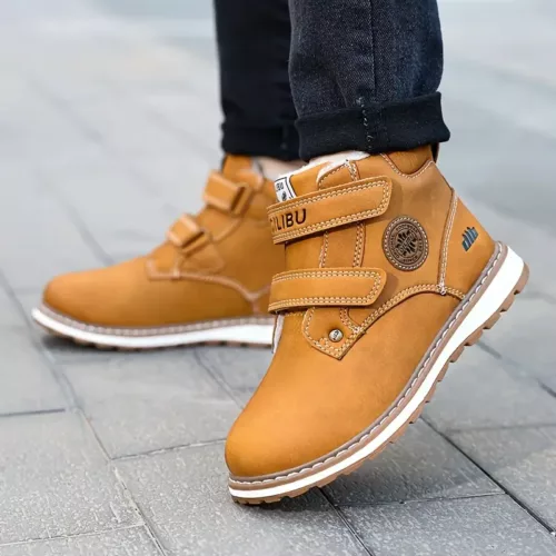 Bottes de neige enfant fourrées imperméables – antidérapantes et chaudes hiver
