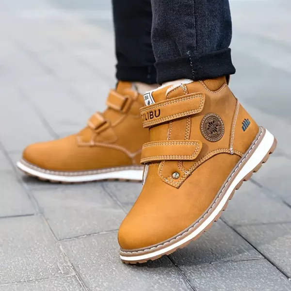 Bottes de neige enfant fourrées imperméables – antidérapantes et chaudes hiver