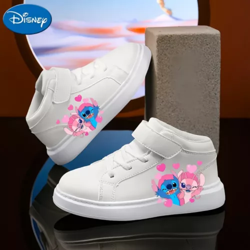 Baskets légères Disney Stitch – chaussures respirantes à motif cœur pour enfants