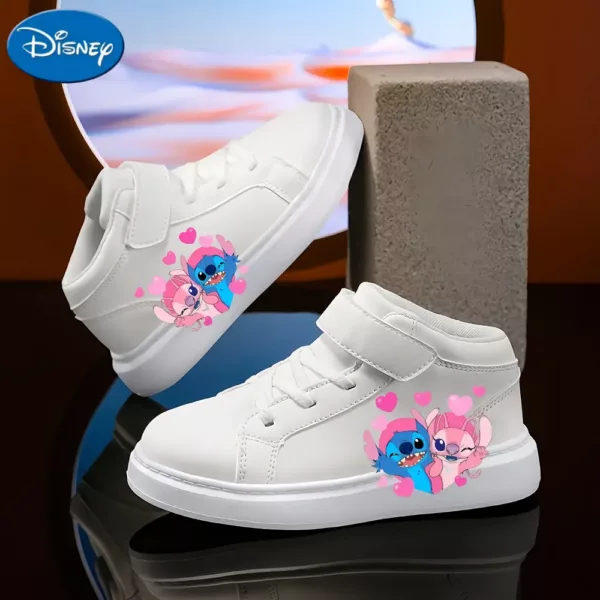 Baskets légères Disney Stitch – chaussures respirantes à motif cœur pour enfants