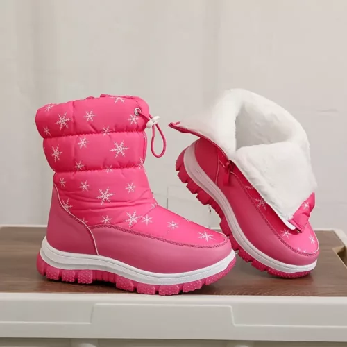 Bottes d’hiver enfant doublées polaire imperméables antidérapantes confortables