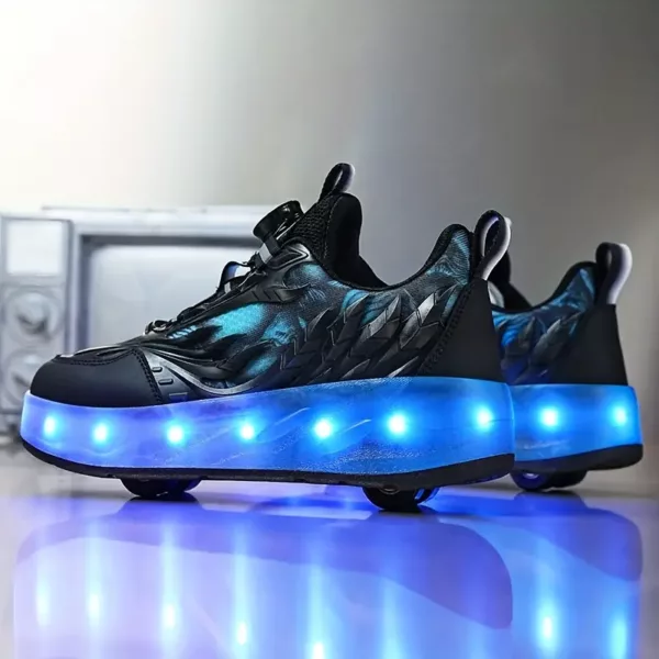 Baskets à roulettes avec boucle rotative – chaussures tendance multifonction
