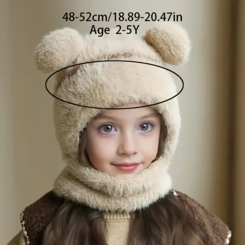 Ensemble hiver enfant 3 pièces – bonnet, écharpe et cache-cou doux et chaud