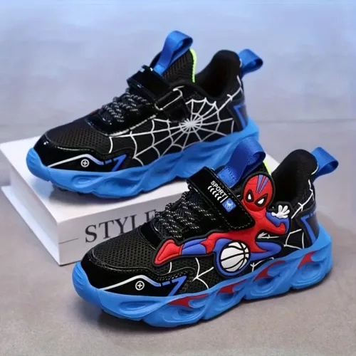 Baskets garçon Spider-Man – sneakers légères motif héros Marvel confortables