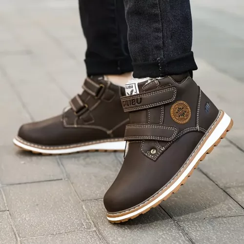 Bottes de neige enfant fourrées imperméables – antidérapantes et chaudes hiver
