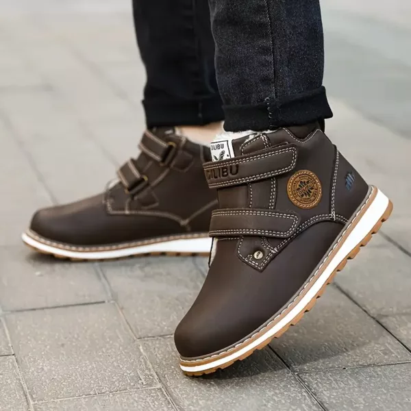 Bottes de neige enfant fourrées imperméables – antidérapantes et chaudes hiver