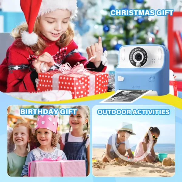 Appareil photo instantané enfant avec écran 2,4" – ludique et facile à utiliser