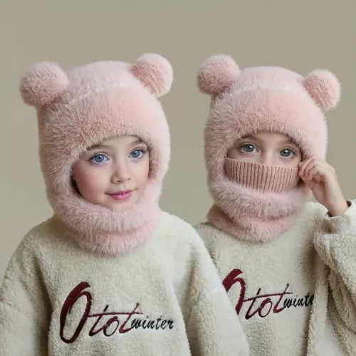 Ensemble hiver enfant 3 pièces – bonnet, écharpe et cache-cou doux et chaud
