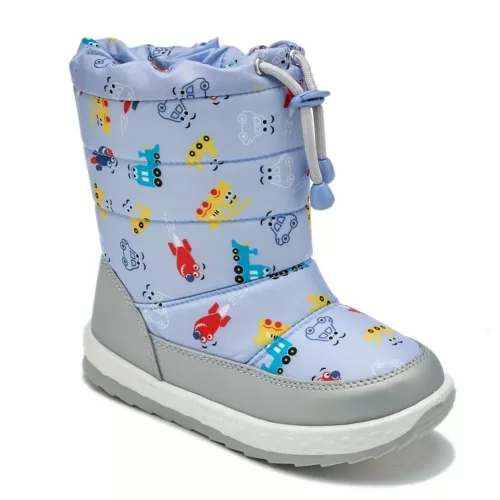Bottes de neige montantes enfant imperméables doublées fourrure antidérapantes