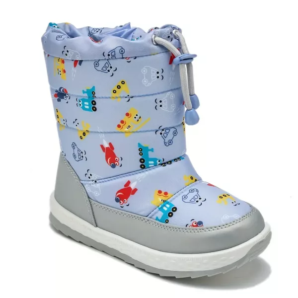 Bottes de neige montantes enfant imperméables doublées fourrure antidérapantes