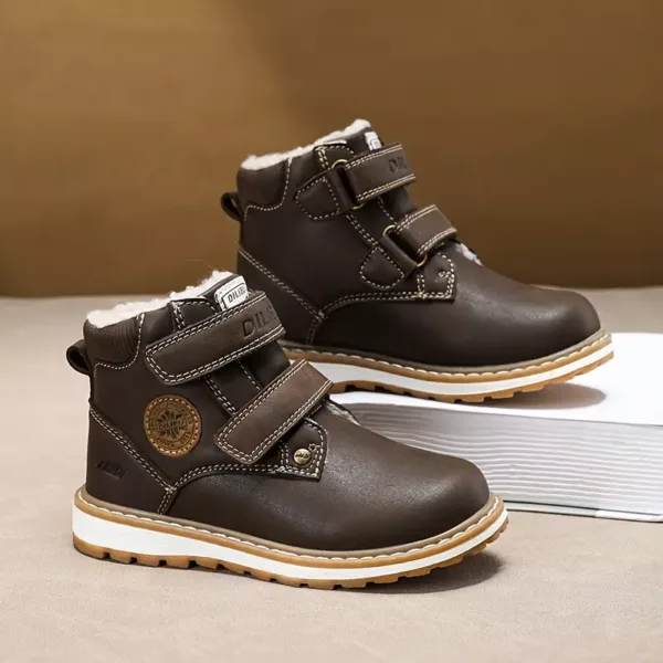 Bottes de neige enfant fourrées imperméables – antidérapantes et chaudes hiver