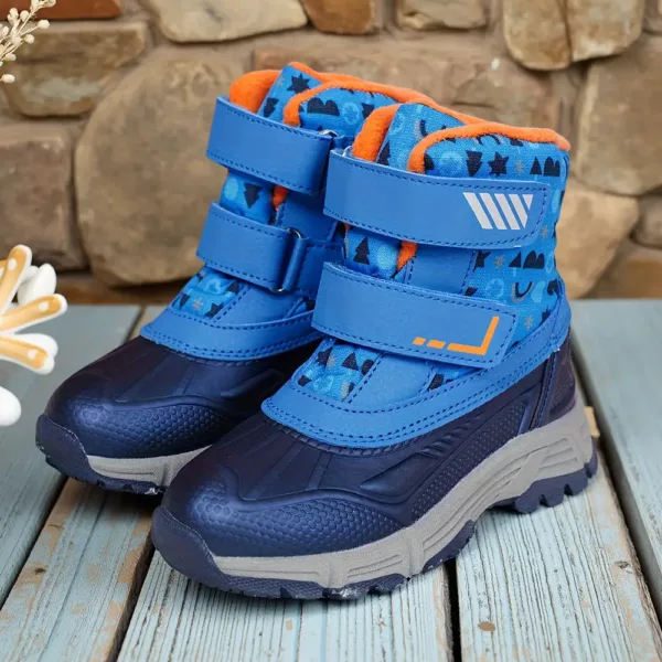 Bottes de neige enfant imperméables doublées chaud – idéales hiver et randonnée
