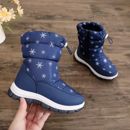 Bottes d’hiver enfant doublées polaire imperméables antidérapantes confortables
