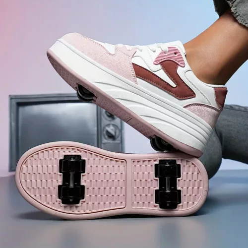 Patins à roulettes rétro unisexe – style vintage pour loisirs et débutants