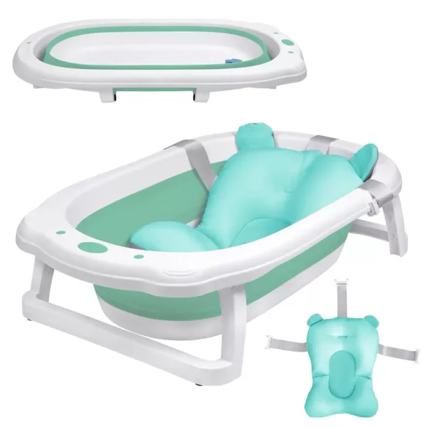 Bidet bébé pliable avec tapis amovible – bain ergonomique portable sécurisé