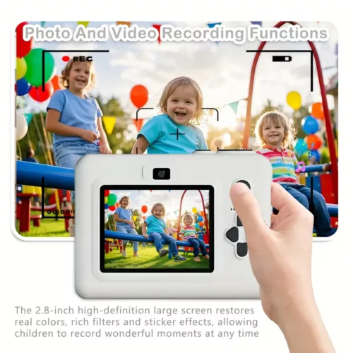 Appareil photo instantané pour enfants – imprimante intégrée et écran LCD