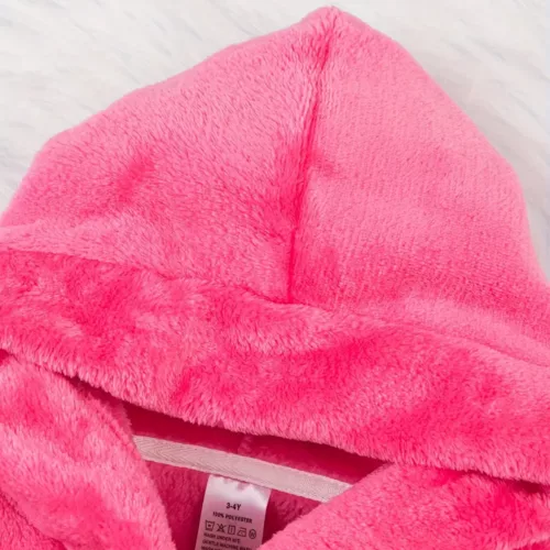 Peignoir enfant doux avec capuche et ceinture – confort cocooning fille