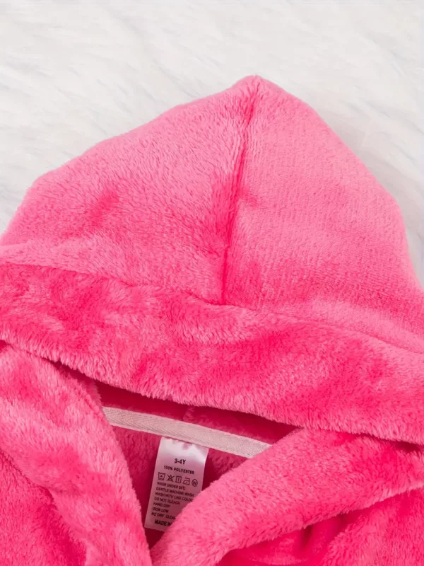 Peignoir enfant doux avec capuche et ceinture – confort cocooning fille