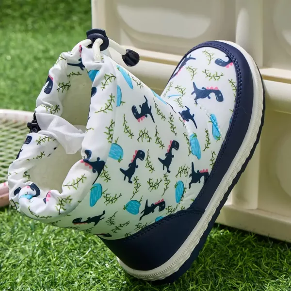 Bottes de neige montantes enfant imperméables doublées fourrure antidérapantes