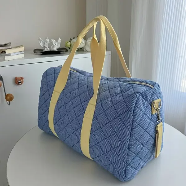 Sac à langer matelassé multifonction – tissu teddy lavable, grande capacité