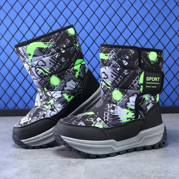 Bottes de neige enfant imperméables et chaudes – antidérapantes et confort outdoor