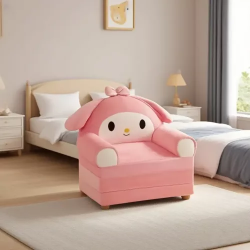 Canapé-lit pliable en peluche Kuromi – tapis tatami doux design kawaii