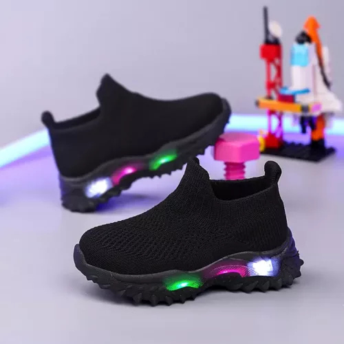 Baskets lumineuses pour enfants – semelle LED rechargeable, style sportif