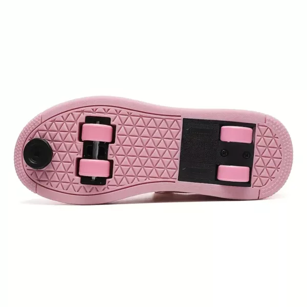 Chaussures à roulettes détachables pour enfants – baskets respirantes 4 roues