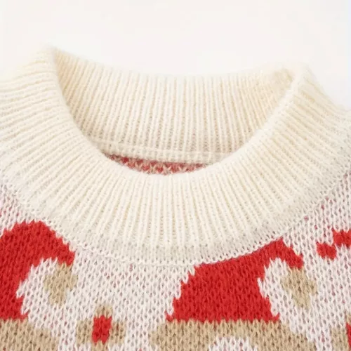 Pull de Noël enfant en tricot doux motif renne – chaud et confortable