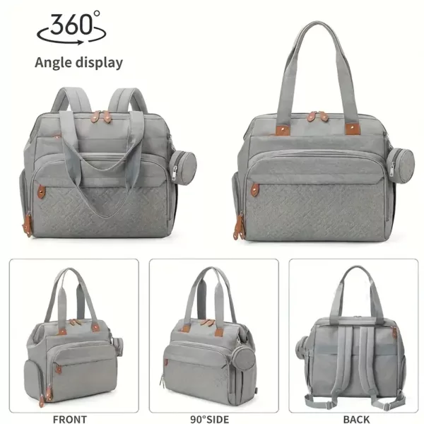 Ensemble sac à langer 2 pièces avec matelas à langer intégré – pratique et élégant