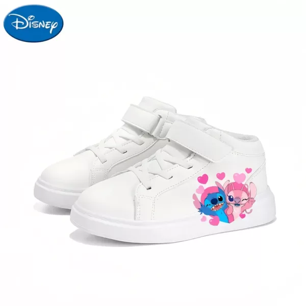 Baskets légères Disney Stitch – chaussures respirantes à motif cœur pour enfants